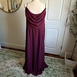 DB Studio Celebrate Burgundy Chiffon Gown Size 24